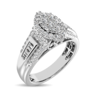 Marquise Shape 1/2 Ct.tw Diamond Engagement Ring