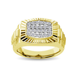 10K Yellow Gold 1/2 Ct.Tw. Diamond Men�s Fashion Ring