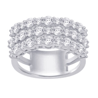 14K White Gold 2 Ct.Tw. Diamond Fashion Ring