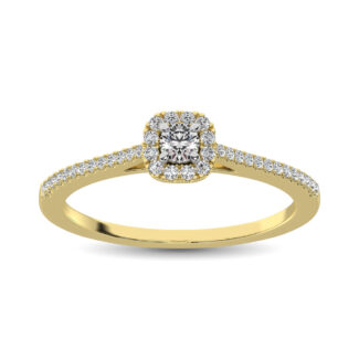 10K Yellow Gold 1/4 Ct.Tw. Diamond  Promise Ring