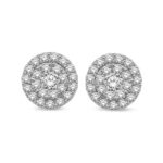 14K White Gold 2 Ct.tw Diamond Fashion Earrings