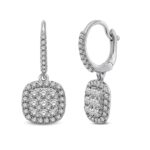 14K White Gold 2 Ct.tw Diamond Drop Earrings