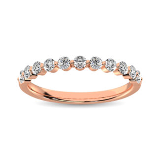 Diamond 3/4 Ct.Tw. Stack Band in 14K Rose Gold