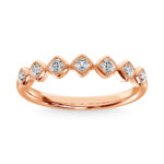 Diamond 1/6 Ct.Tw. Stackable Band in 14K Rose Gold