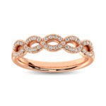 Diamond 1/4 Ct.Tw. Stack Band in 14K Rose Gold
