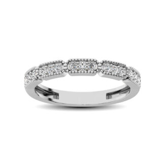 14K White Gold 1/5 Ct.tw Diamond Band