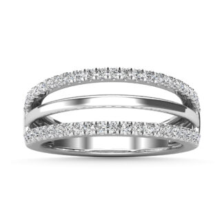 Diamond 1/2 Ct.Tw. Guard Ring in 14K White Gold