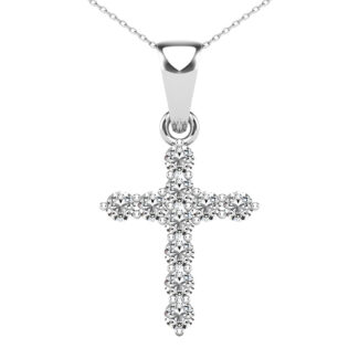 Diamond 1/6 Ct.Tw Cross Pendant