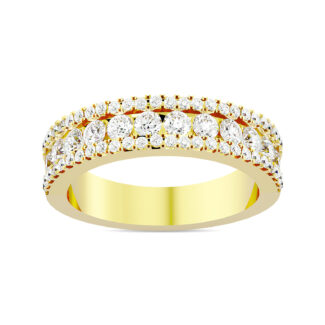 Diamond 1 Ct.tw Machine Band in 14K Yellow Gold