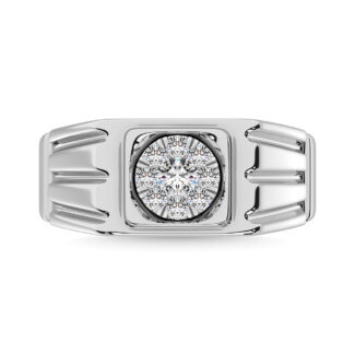 Diamond 1/2 Ct.Tw. Men�s Fashion Ring Ring in 14K White Gold