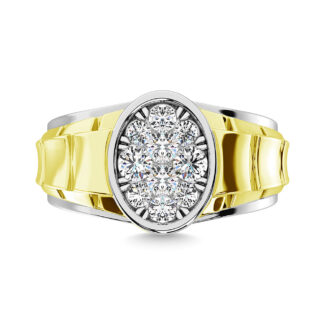 Diamond 1 Ct.Tw. Men�s Fashion Ring Ring in 14K Two Tone Gold