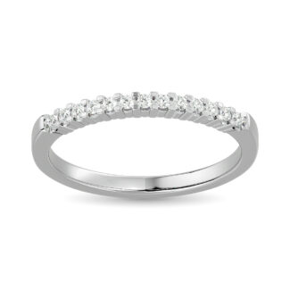 Diamond Wedding Band 1/6 Ct.tw in 10K White Gold