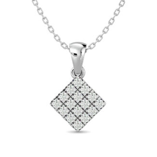Diamond 1/5 Ct.tw Fashion Pendant in 10K White Gold