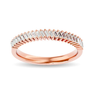 Diamond Ladies Band 1/4 Ct.tw in 14K Rose Gold
