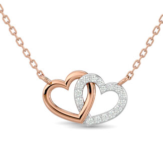 10KT WHITE GOLD 1/6CT.TW DIAMOND NECKPIECE