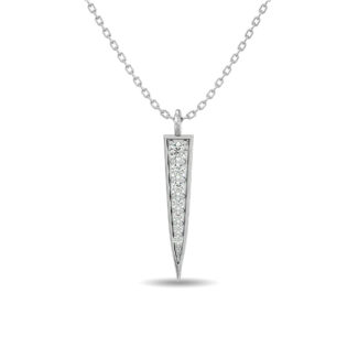 Diamond Fashion Pendant 1/6 Ct.tw in 10K White Gold