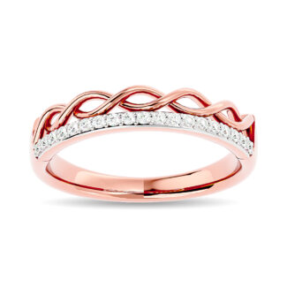 Diamond 1/8 Ct.tw Stackable Ring in 14K Rose Gold