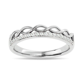 Diamond 1/8 Ct.tw Stackable Ring in 14K White Gold