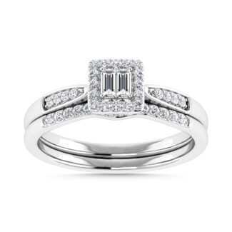 Diamond 1/4 Ct.Tw. Bridal Ring in 10K White Gold