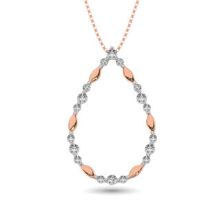 Diamond 1/4 Ct.tw Fashion Pendant in 14K Rose Gold