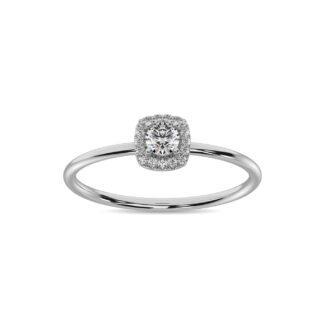 Diamond 1/5 Ct.tw Round Cut Fashion Ring in 10K White Gold