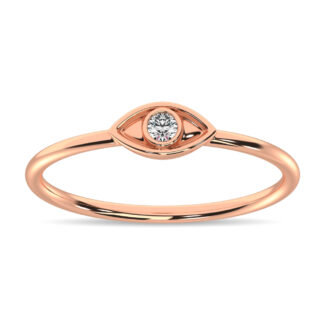 Diamond 1/20 Ct.tw Eye Ring in 10K Rose Gold