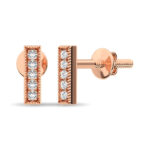 Diamond 1/20 Ct.tw Fashion Earrings  in 10K Rose Gold