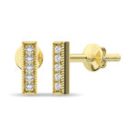 Diamond 1/20 Ct.tw Fashion Earrings  in 10K Yellow Gold