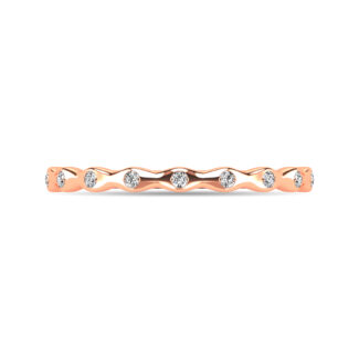Diamond 1/10 Ct.tw Stackable Ring in 14K Rose Gold
