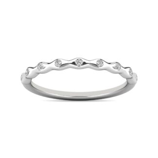 Diamond 1/10 Ct.tw Stackable Ring in 10K White Gold