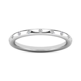 Diamond 1/10 Ct.tw Stackable Ring in 14K White Gold