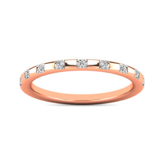 Diamond 1/10 Ct.tw Stackable Ring in 10K Rose Gold
