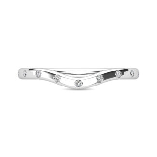 Diamond 1/10 Ct.tw Stackable Ring in 10K White Gold