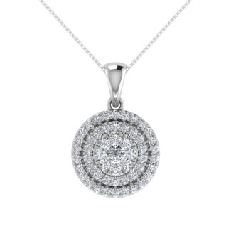 Diamond 3/4 Ct.Tw. Fashion Pendant in 10K White Gold