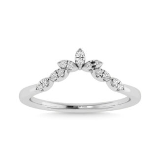 Diamond 1/10 Ct.Tw. Anniversary Band in 14K White Gold
