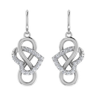 Diamond 1/4 Ct.Tw. Danglers Earrings in 10K White Gold