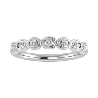 Diamond 1/6 Ct.Tw. Stack Band in 10K White Gold