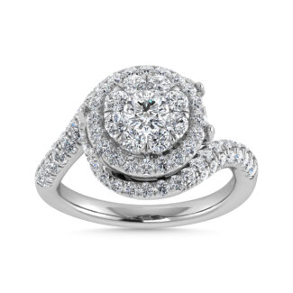 Diamond 1 7/8 Ct.Tw. Engagement Ring in 14K White Gold