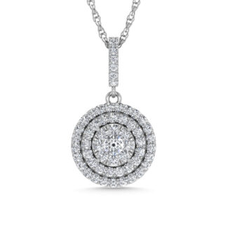Diamond 3/4 Ct.Tw. Fashion Pendant in 14K White Gold