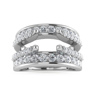 Diamond 1 Ct.Tw. Guard Ring in 14K White Gold