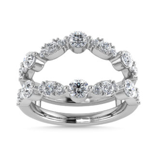 Diamond 1 Ct.Tw. Guard Ring in 14K White Gold