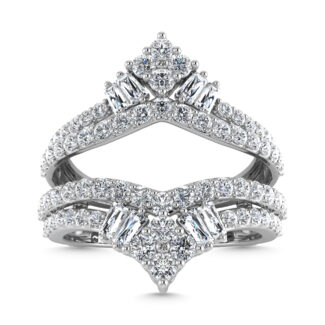Diamond 1 Ct.Tw. Guard Ring in 14K White Gold