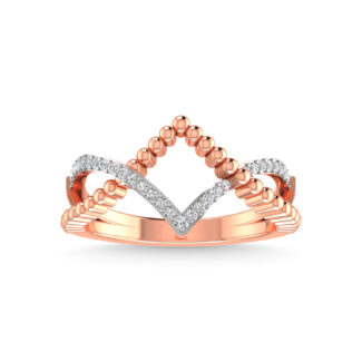 10K White Gold Diamond 1/6 Ct.Tw. Fashion Ring