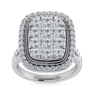 14K White Gold Diamond 2 3/4 Ct.Tw. Engagement Ring