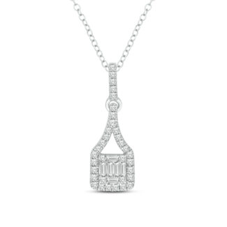 14K White Gold Diamond 1/3 Ct.Tw. Fashion Pendant