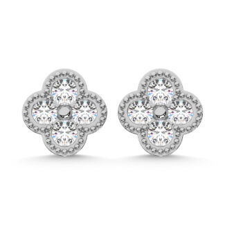 10K White Gold Diamond 1/3 Ct.Tw. Fashion Earrings
