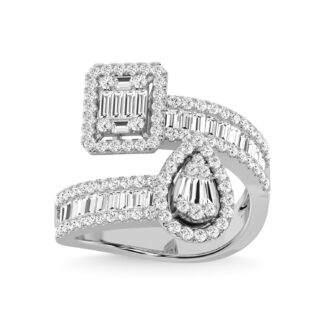 14K White Gold Diamond 1 1/4 Ct.Tw. Fashion Ring