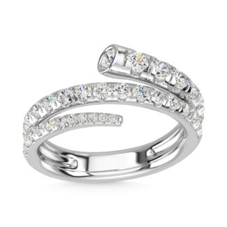 14K White Gold Diamond 1 1/6 Ct.Tw. Fashion Ring