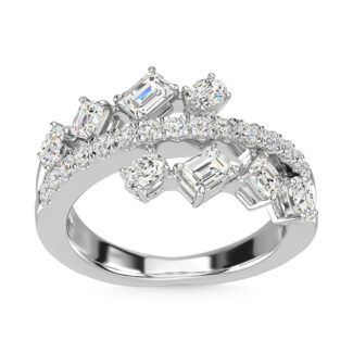 14K White Gold Diamond 1 1/2 Ct.Tw. Fashion Ring