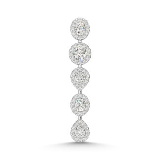 14K White Gold Diamond 1 1/4 Ct.Tw. Fashion Pendant